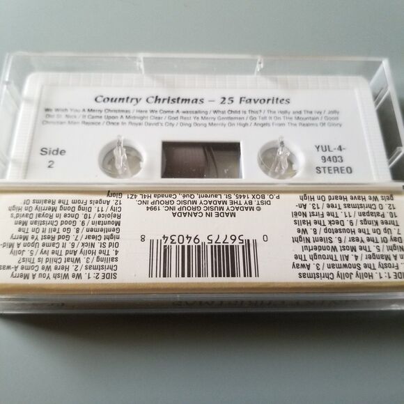 Country Christmas with 25 hits cassette tape - Picture 3 of 3